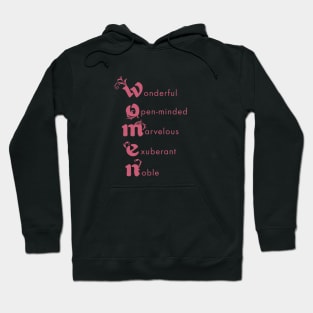 Women Inspirational in Soft Pink Hoodie